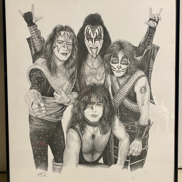 KISS band drawing | Print and Frame - Picture 4 of 5